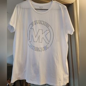MICHAEL Michael Kors Logo Women's XL White T-shirt